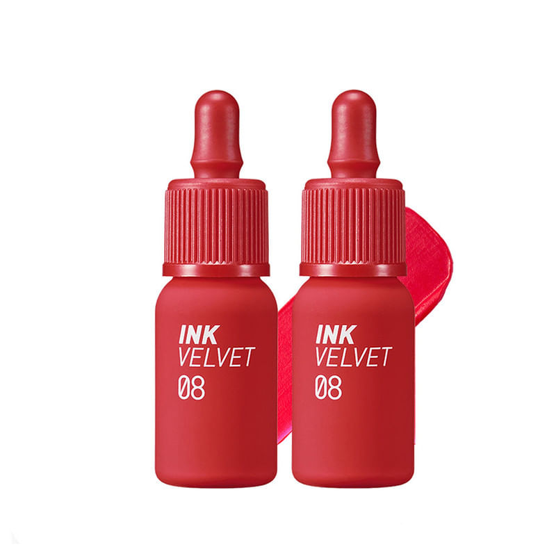 Tinta de Labios Ink Velvet 8 Sellout Red Peripera 2 Unidades