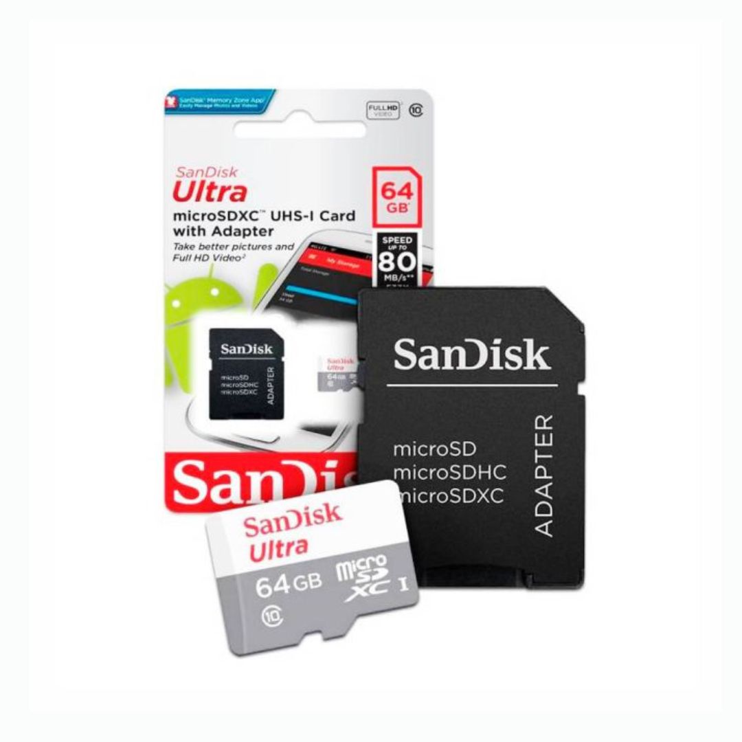 Sandisk micro SDXC SanDisk Ultra - 64GB - Class 10UHS-I U1 - 100MBs