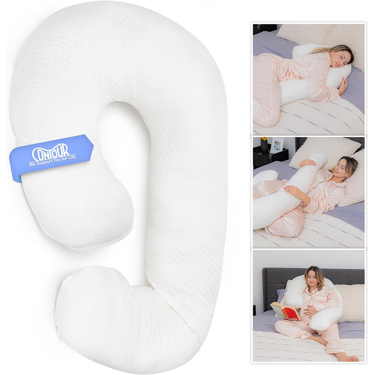 Contour Swan Pillow - Almohada para Cuerpo Completo tipo Bastón