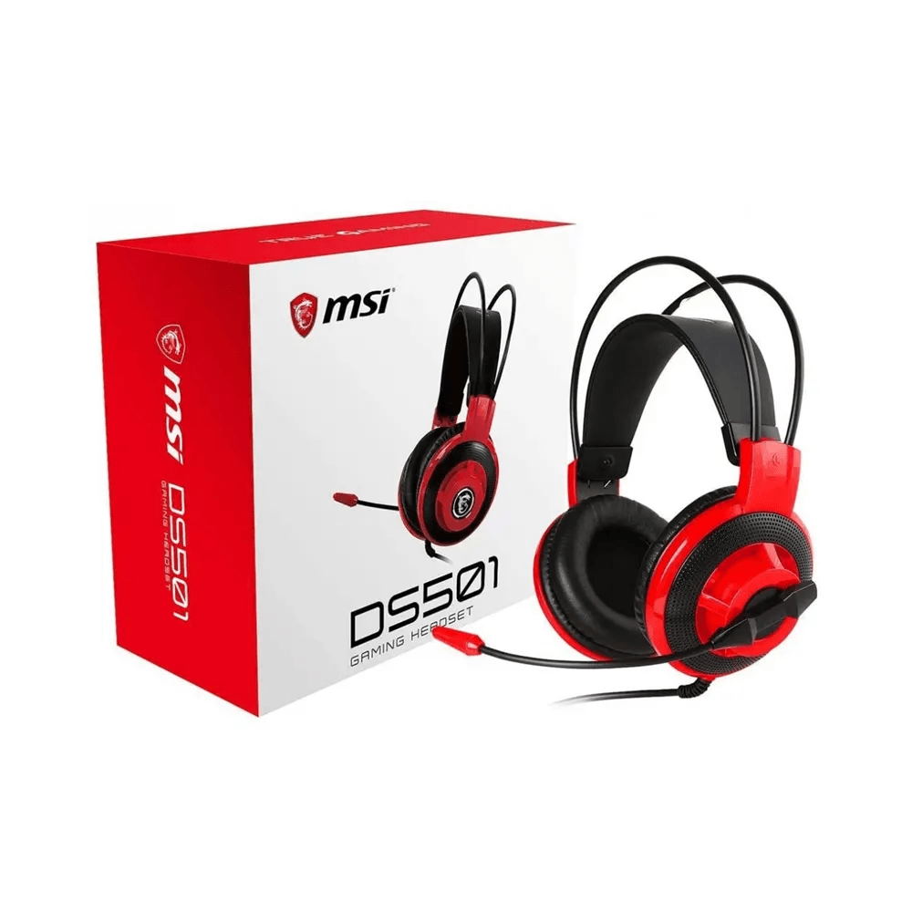 Headset Msi DS501 Wired - BLACK/RED