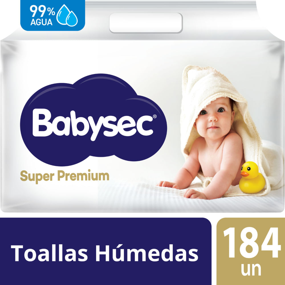 Toallitas Húmedas BABYSEC Super Premium Paquete 184un