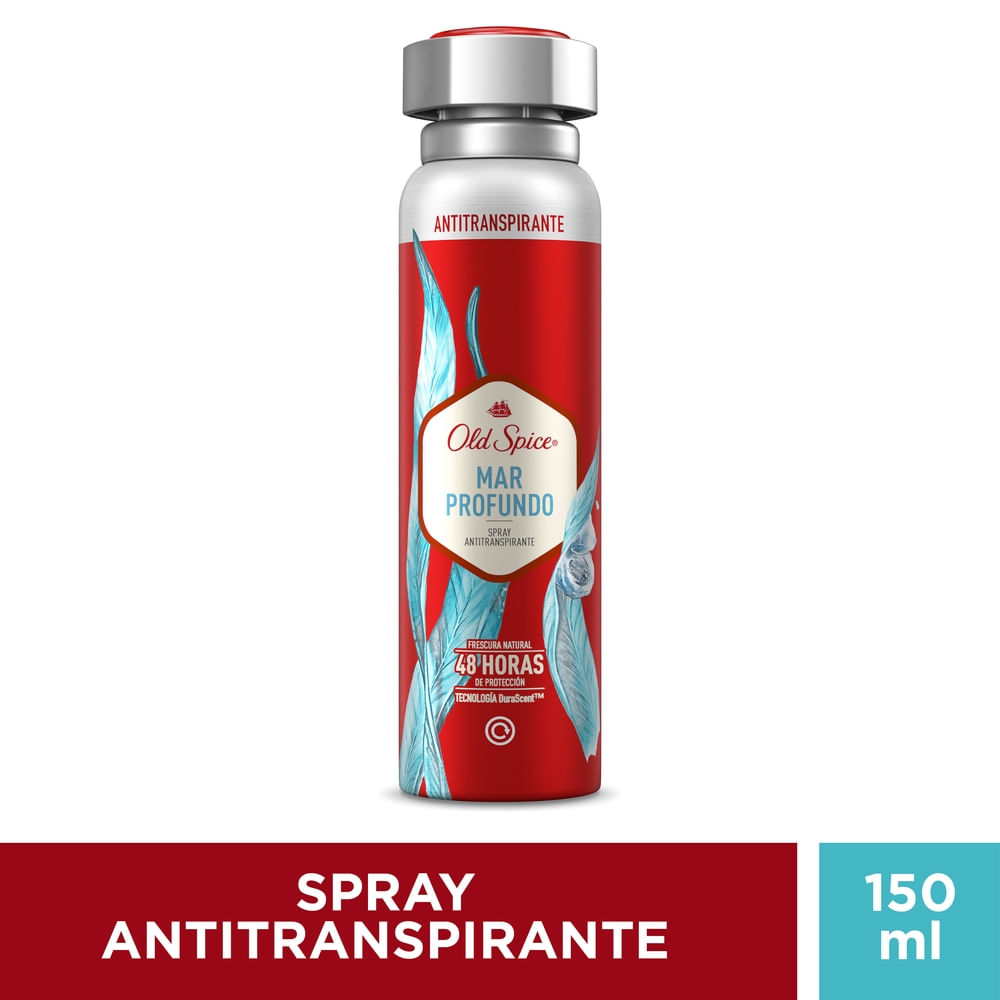 Desodorante Antitranspirante en Aerosol para Hombre OLD SPICE Mar Profundo Frasco 150ml