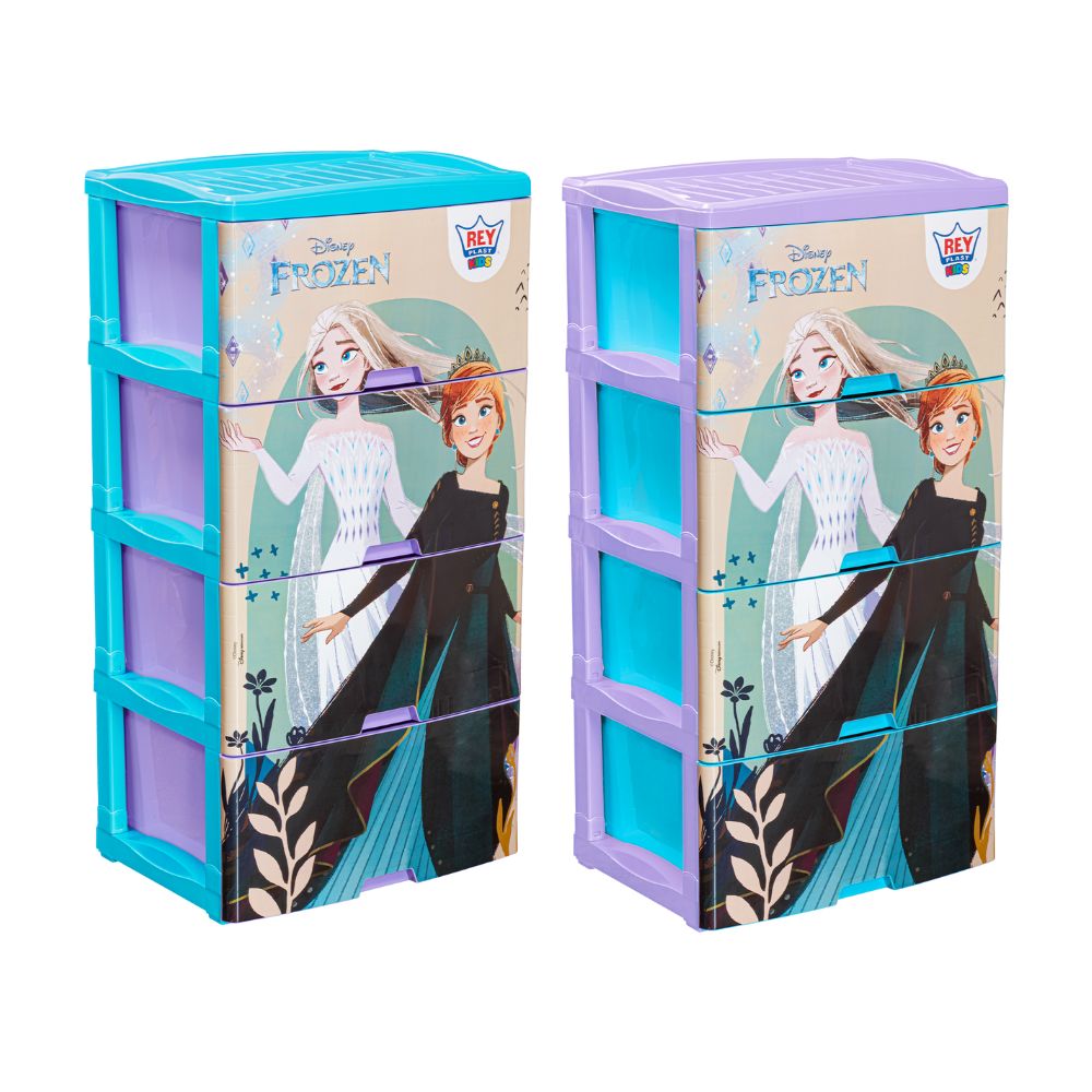 Comoda Big Box Reyplast Disney Frozen Polipropileno 4 Niveles - Color Variado