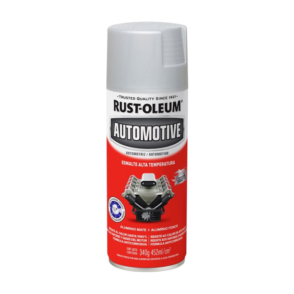 Spray Automotive Alta Temperatura Aluminio 340gr Rust Oleum