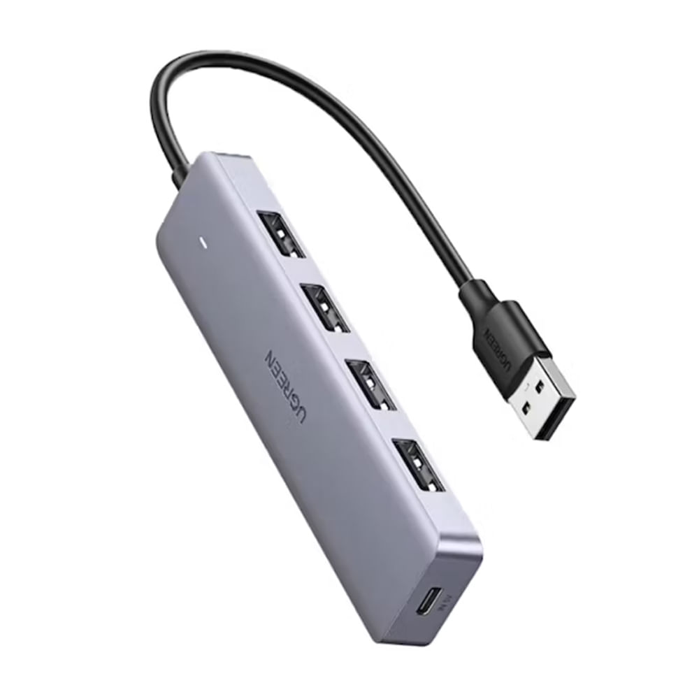Adaptador Hub USB 3.0 de 4 puertos UGREEN con fuente de alimentación USB-C CM219 - 50985