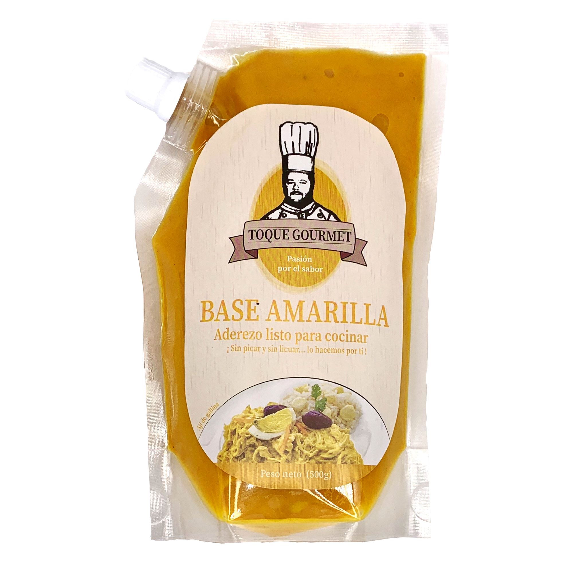 Aderezo Listo para Cocinar TOQUE GOURMET Base Amarilla Doypack 500g