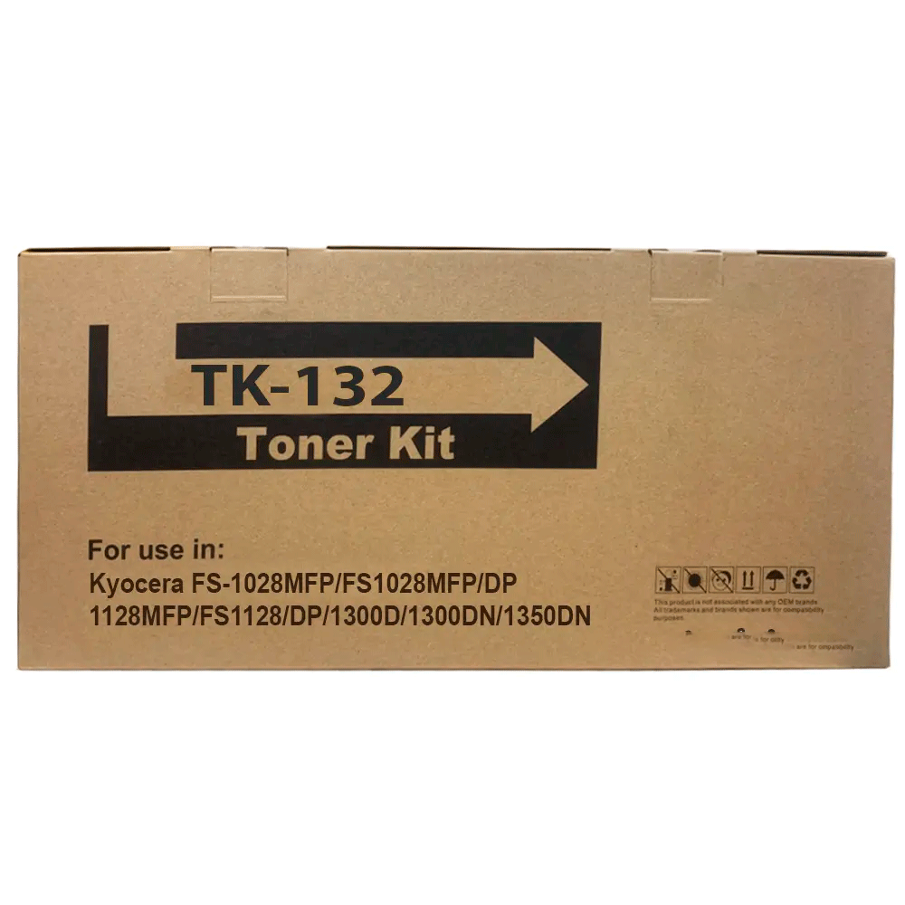 Toner Genérico TK 132 Negro Compatible con Kyocera Para FS 1300/1350