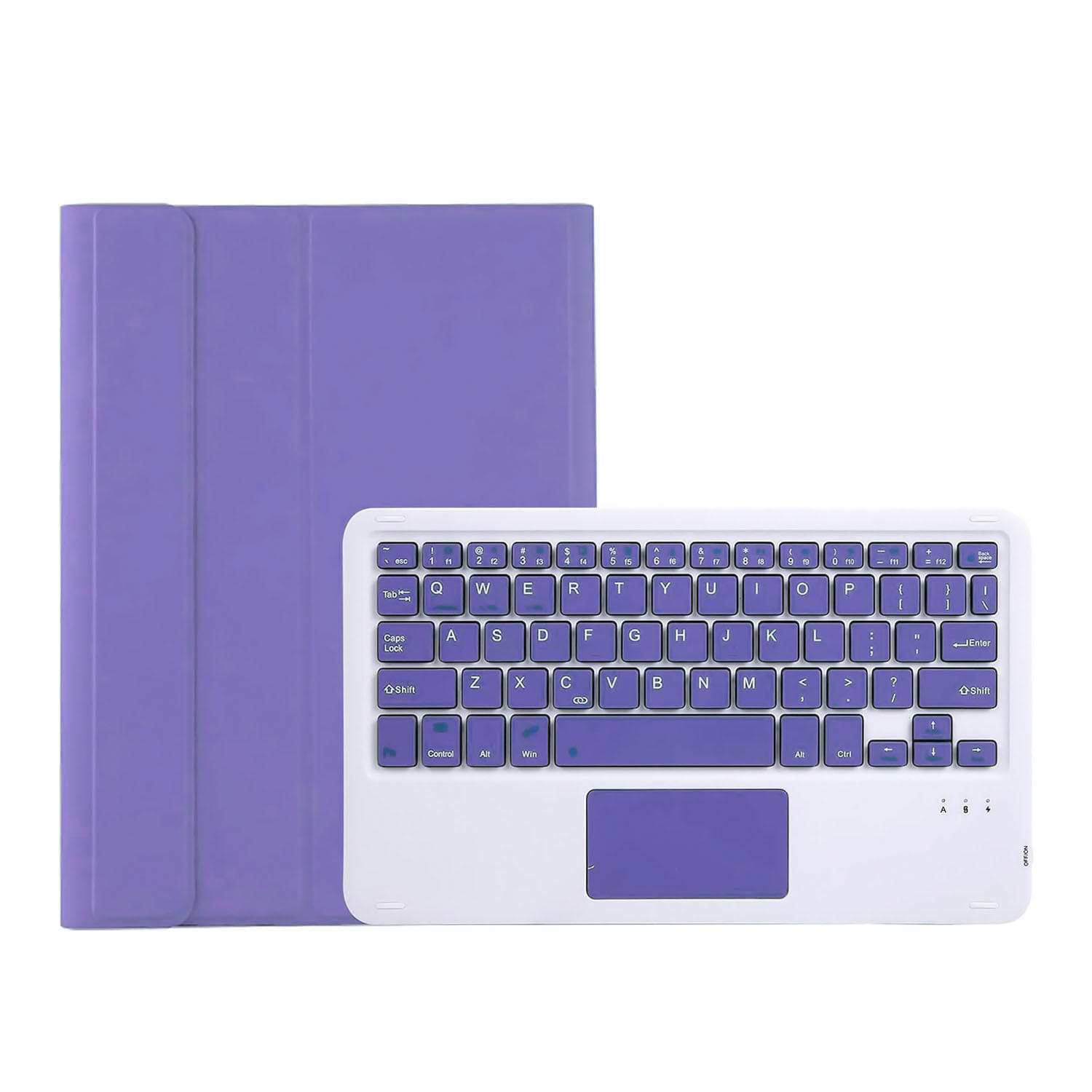 Funda con Teclado Bluetooth con Touchpad para Tablet Samsung tab S9 FE Morado