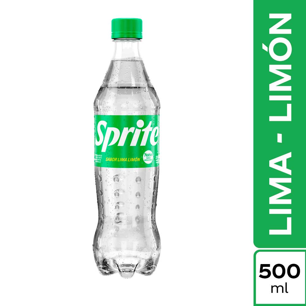 Gaseosa SPRITE Lima limón Botella 500ml
