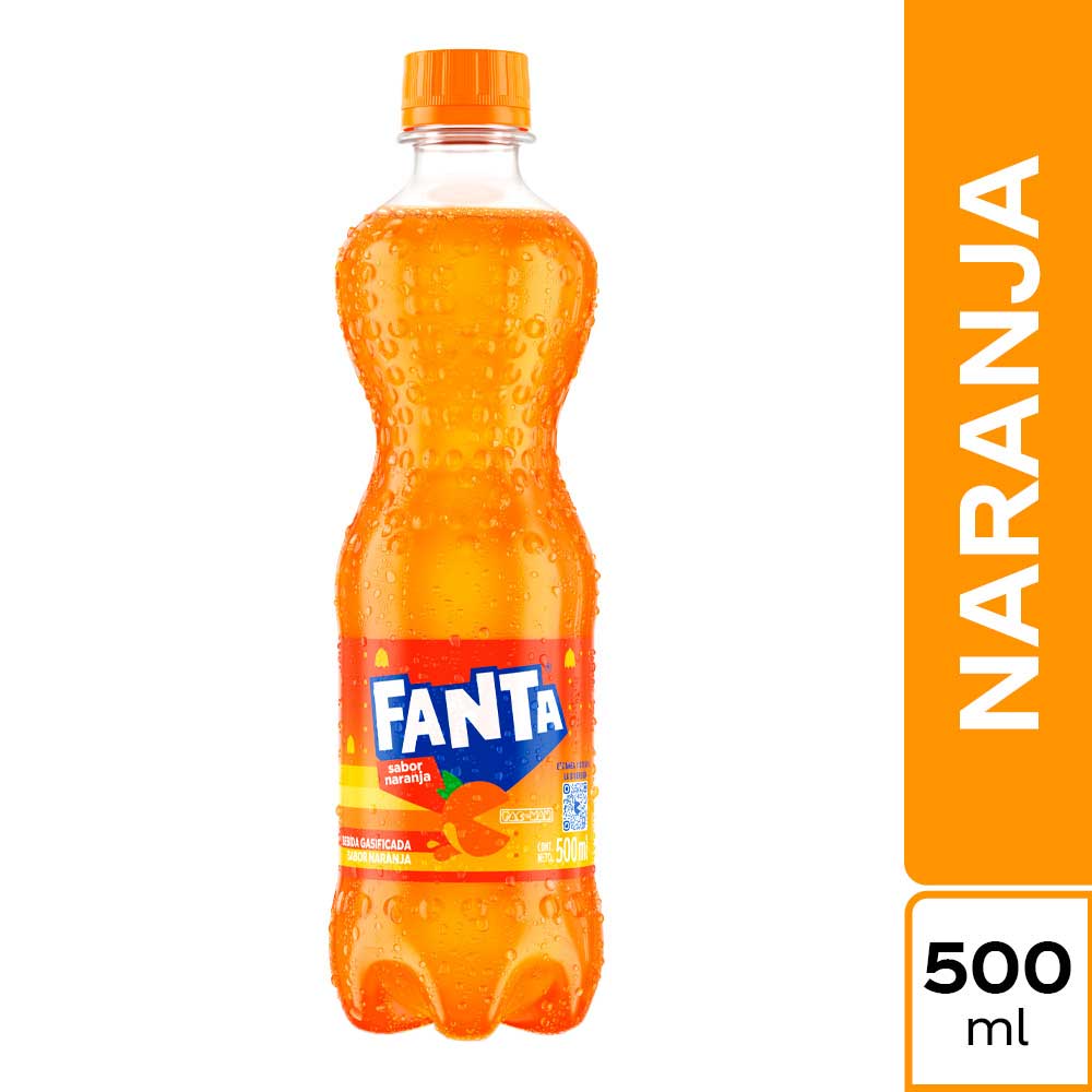 Gaseosa FANTA Naranja Botella 500ml