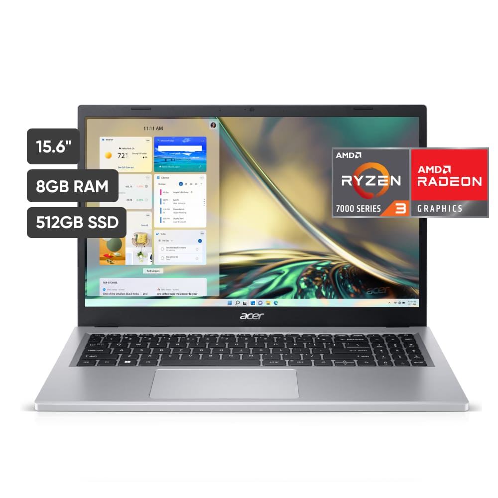 Laptop ACER Aspire 3 A315-24P-R69Y 15.6" AMD Ryzen 3 (7000 series) 8GB 512GB SSD