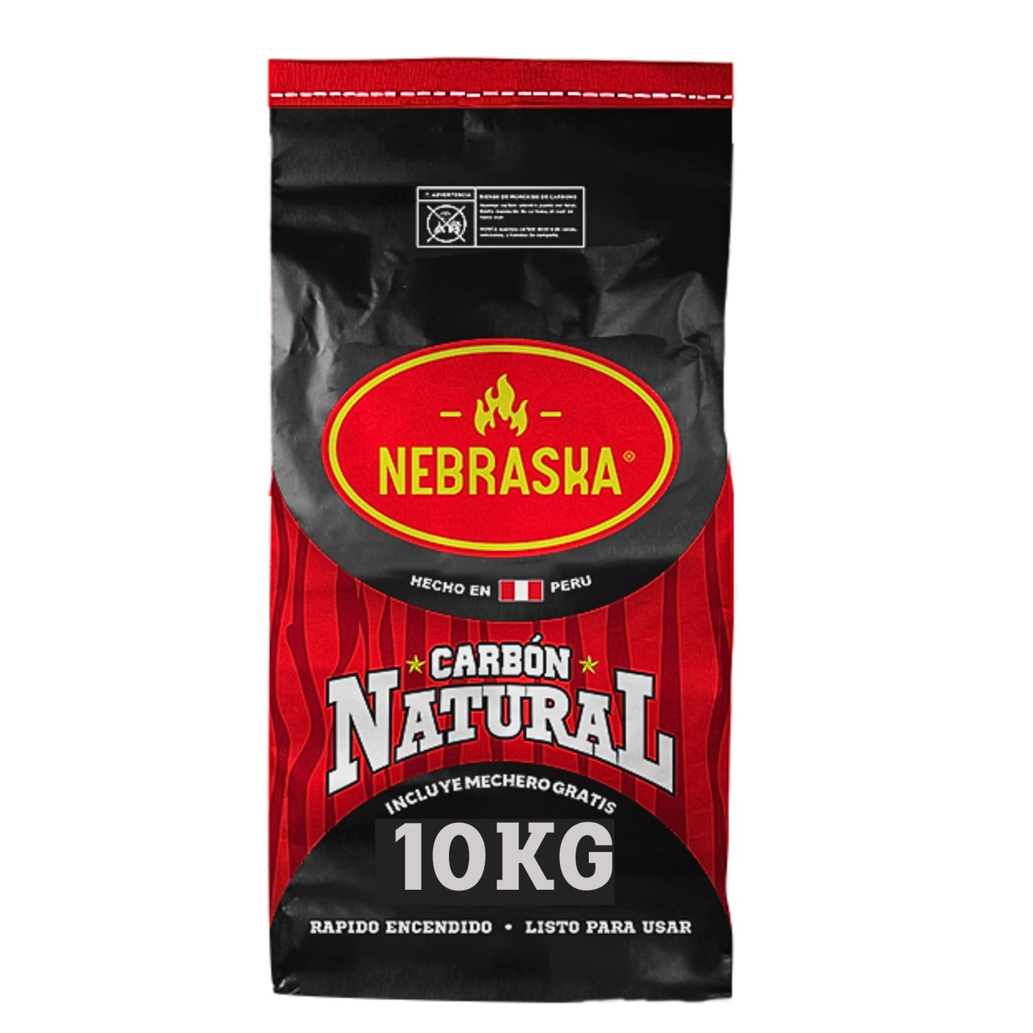 Carbón Nebraska de 10 kilos carbón vegetal de Madera dura