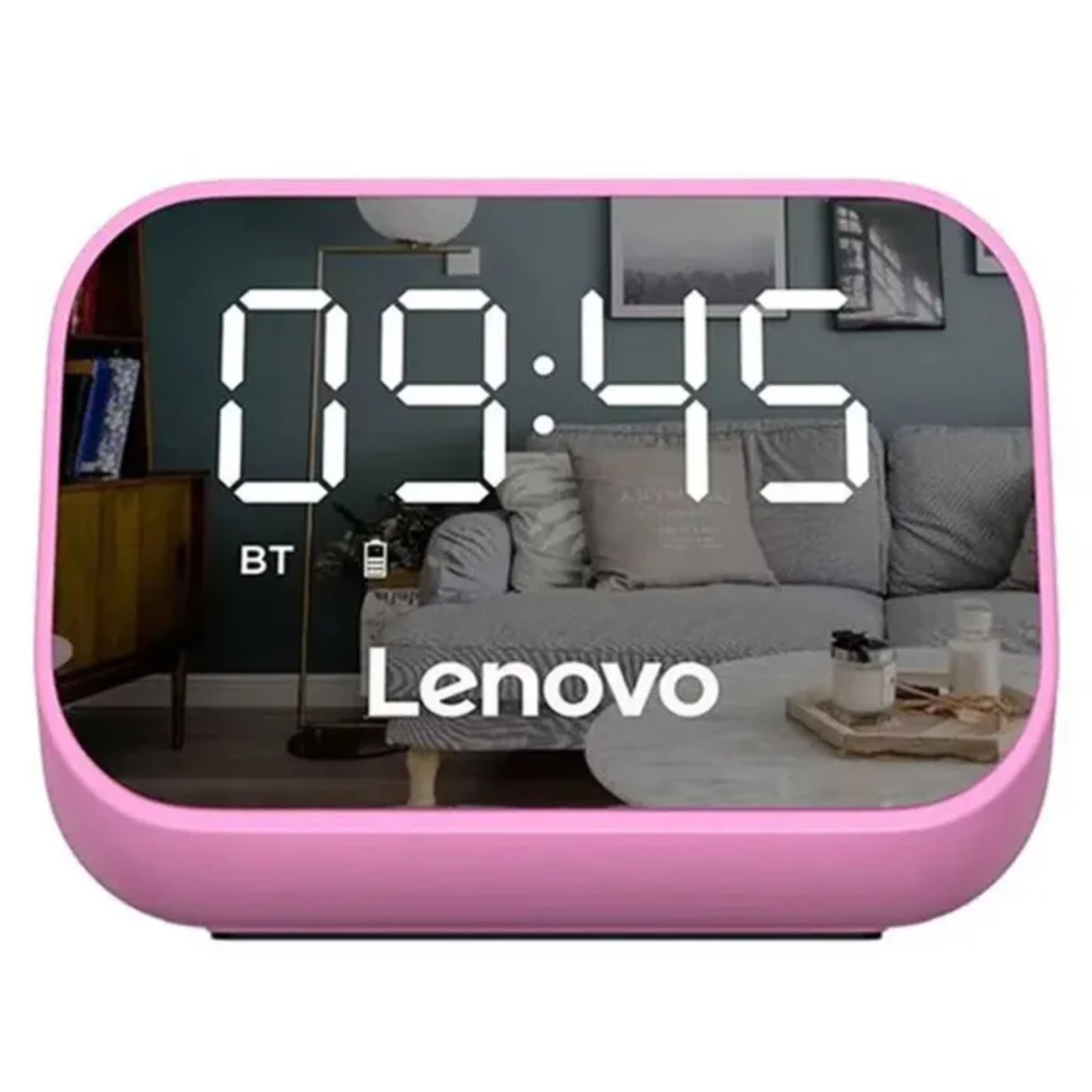 Reloj Despertador Con Altavoz Multifuncional Lenovo Ts13 Rosado