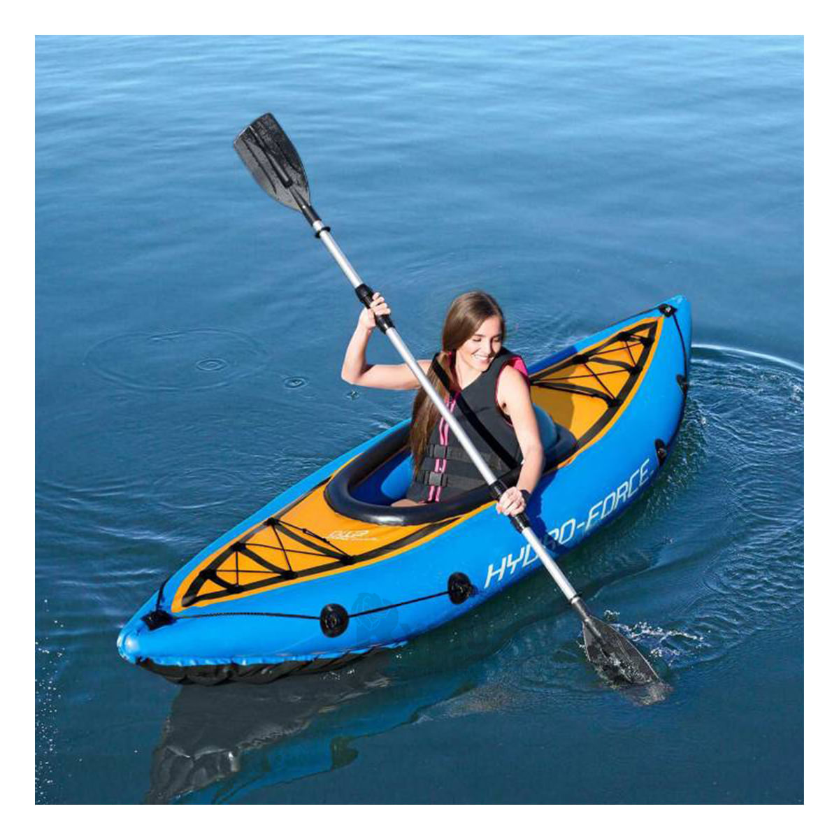 Kayak Inflable para Embarcacion en Rio y Lago Azul
