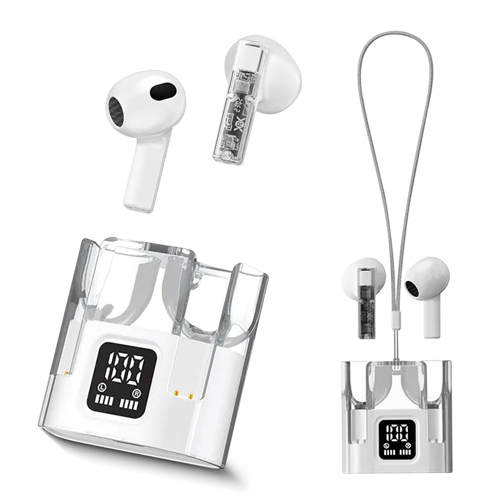 Audifonos true wireless earbuds G70 impermeable Blanco