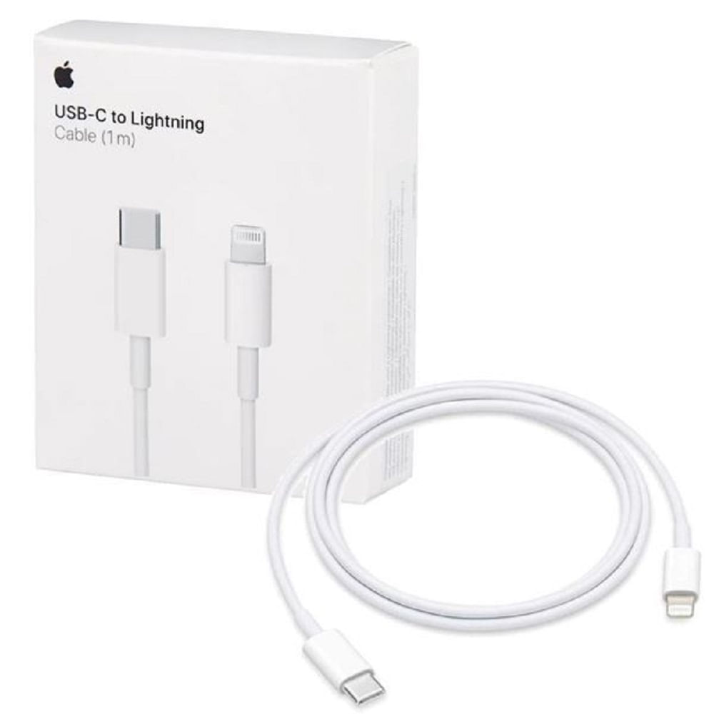 Cable  Apple IPHONE Tipo USB-C a Lightning - 1m - Color Blanco
