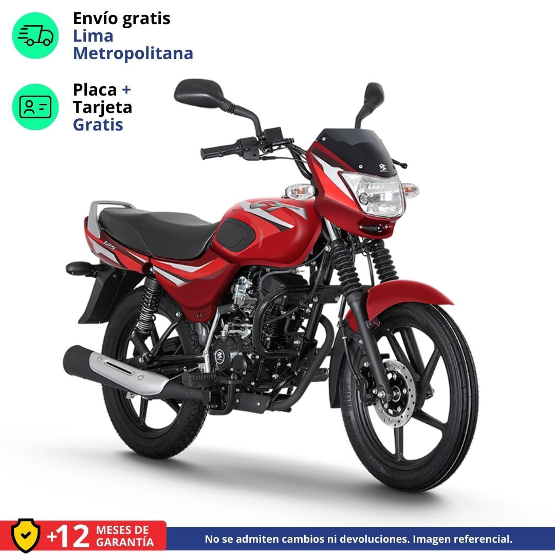 Moto Bajaj CT 125 Rojo
