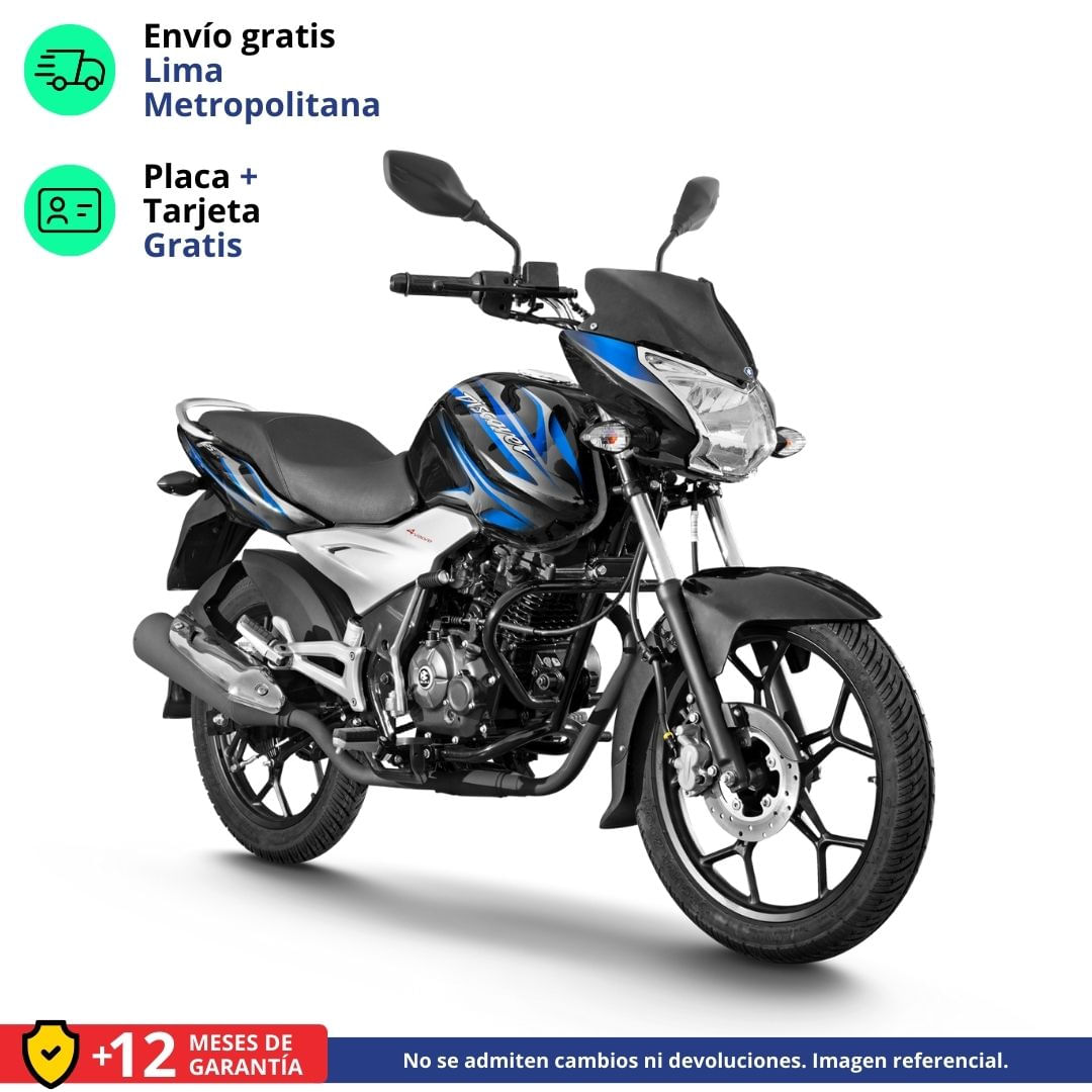 Moto Bajaj Discover 125 ST Negro Azul