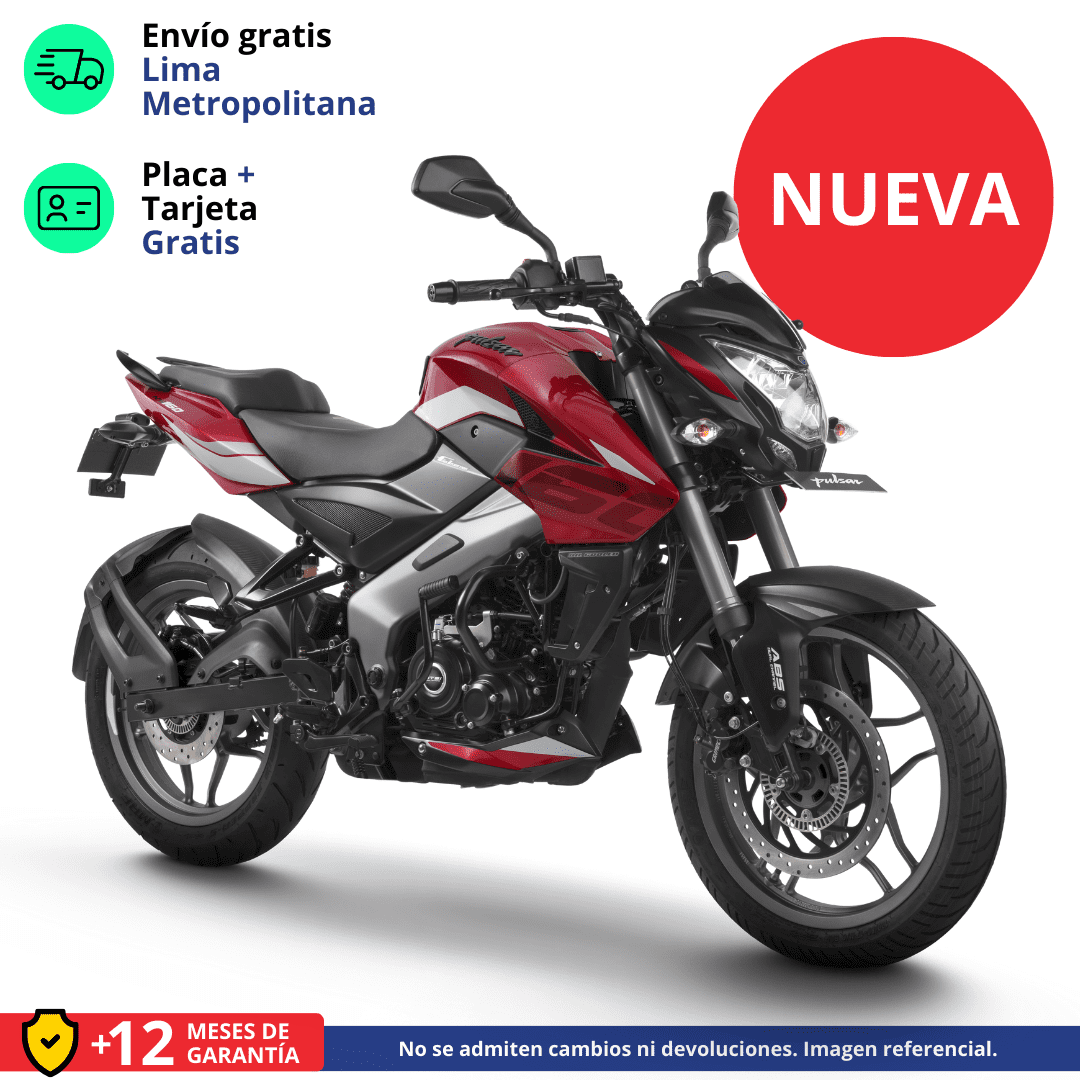 Moto Bajaj Pulsar NS 200 UG Rojo/Gris