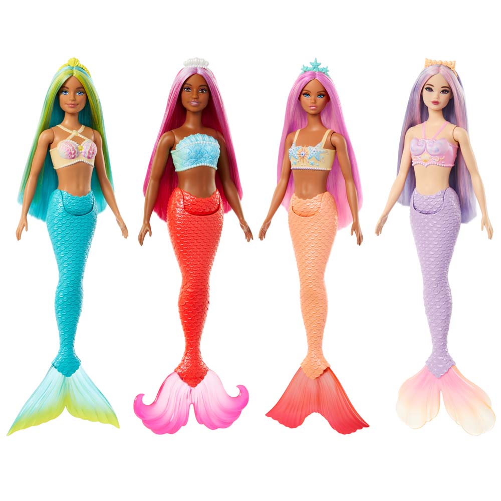 Muñeca BARBIE Sirenas con Cabello de Colores