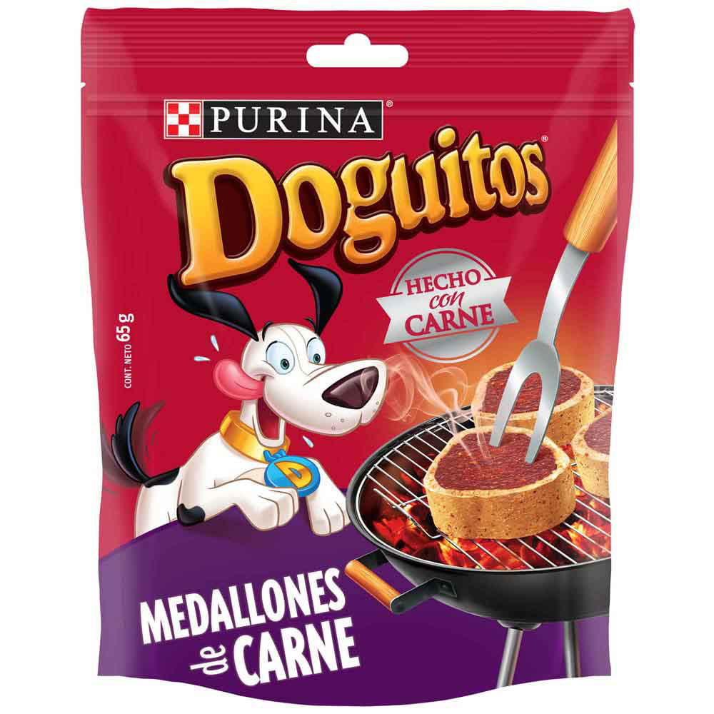 Snacks para Perros DOGUITOS Medallones de Carne Pouch 65g