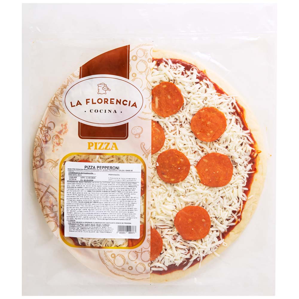 Pizza Pepperoni Familiar LA FLORENCIA 1un