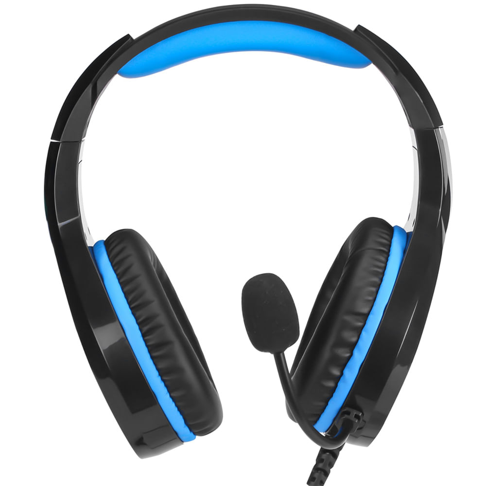 Headphone Over Ear HP DHE-8010 Negro Usb + 3.5 Luces Led Micrófono