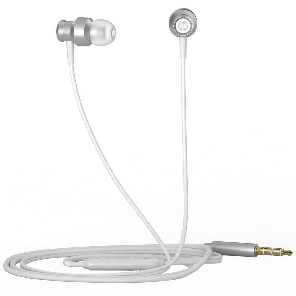 Audífonos In Ear HP DHH-3111 Control Volumen Blanco