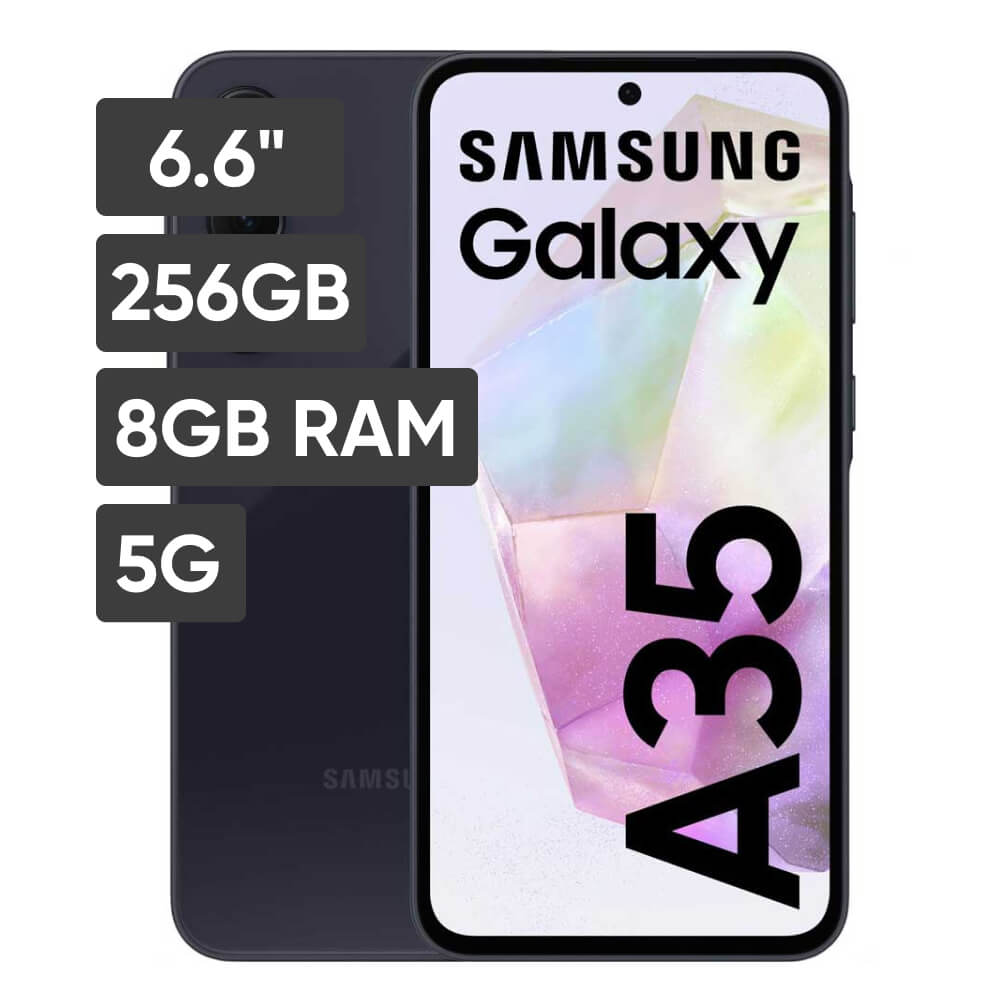 Smartphone SAMSUNG Galaxy A35 6.6" 8GB 256GB 50MP + 8MP + 5MP Negro