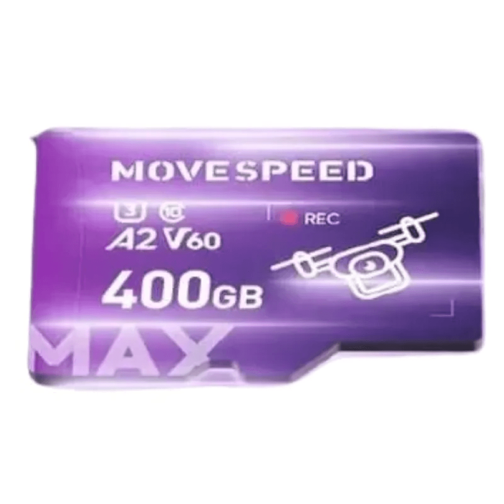 Tarjeta MicroSD 400GB Movespeed Max A2 V60 Alta Velocidad para Drones y GoPro