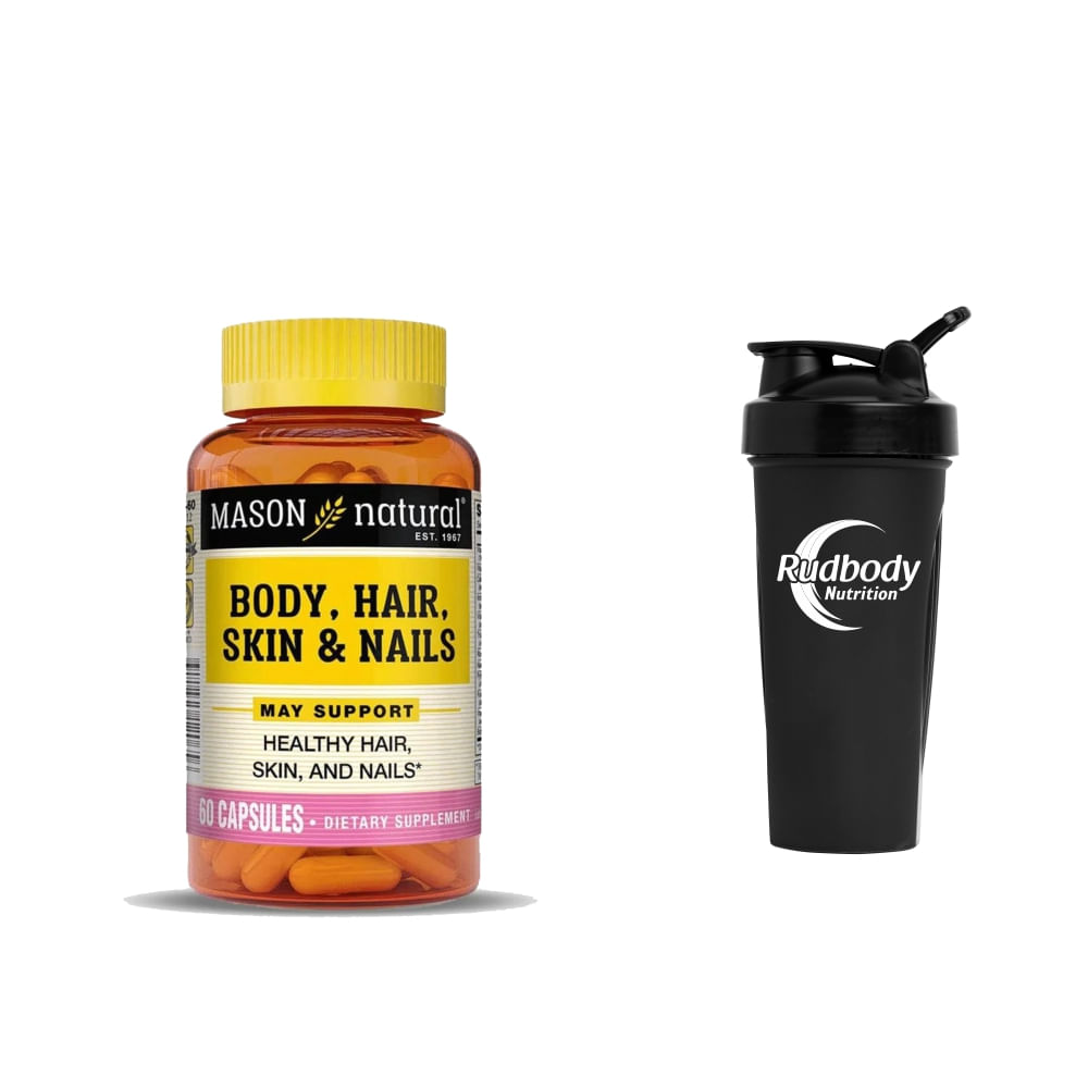 Vitaminas Mason Natural - Body, Hair, Skin & Nails + Shaker