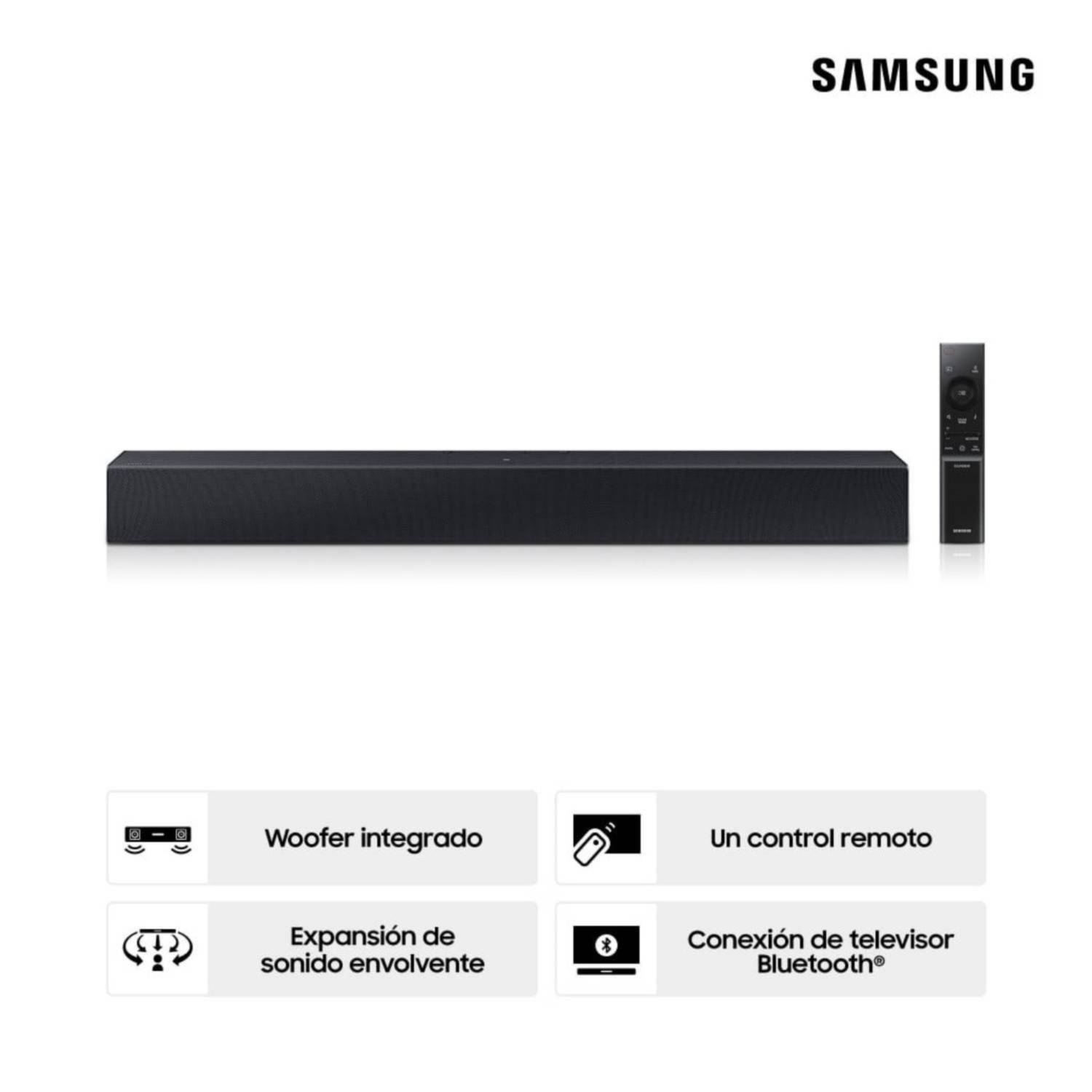 Soundbar Samsung 2.0 CH HW-C400 40 Watts - Negro