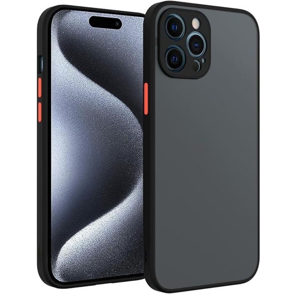 Funda Case para Huawei P40 Pro Ahumado Mate Negro Antishock Resistente ante CAÍDAS Y GOLPES