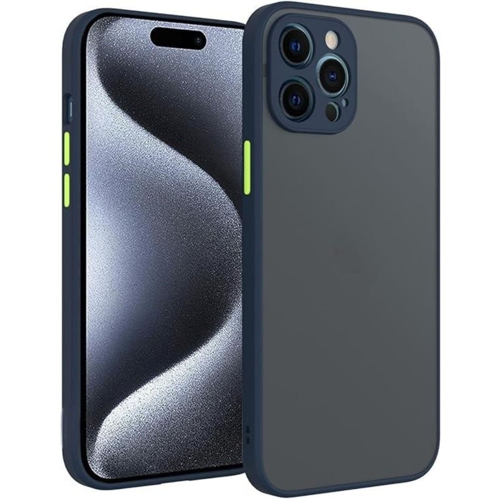Funda para Xiaomi Redmi Note 11 Ahumado Mate Azul Antishock Resistente ante CAÍDAS Y GOLPES