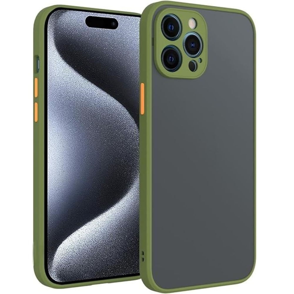 Funda para Xiaomi Redmi Note 11 Ahumado Mate Verde militar Resistente ante CAÍDAS Y GOLPES