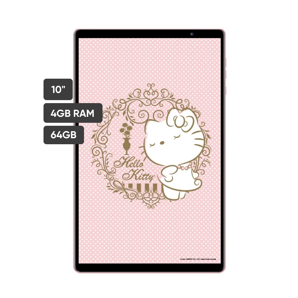Tablet BLACKLINE Hello Kitty 10'' 4GB 64GB Rosado