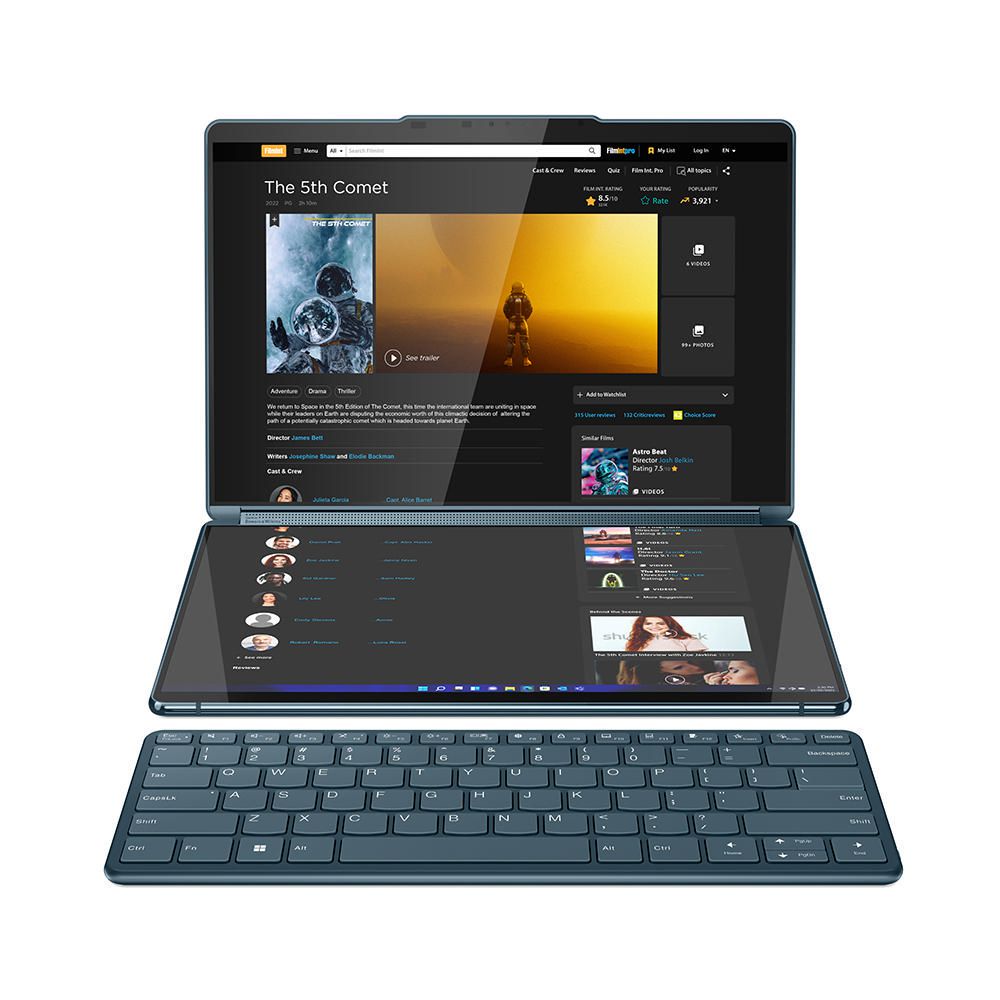 Laptop Lenovo Yoga Book9 i7-1355U 16GB RAM 1TB SSD 13.3" Tidal Teal
