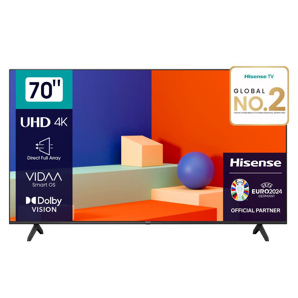 Televisor Hisense 70" 70A6K LED 4K UHD VIDAA