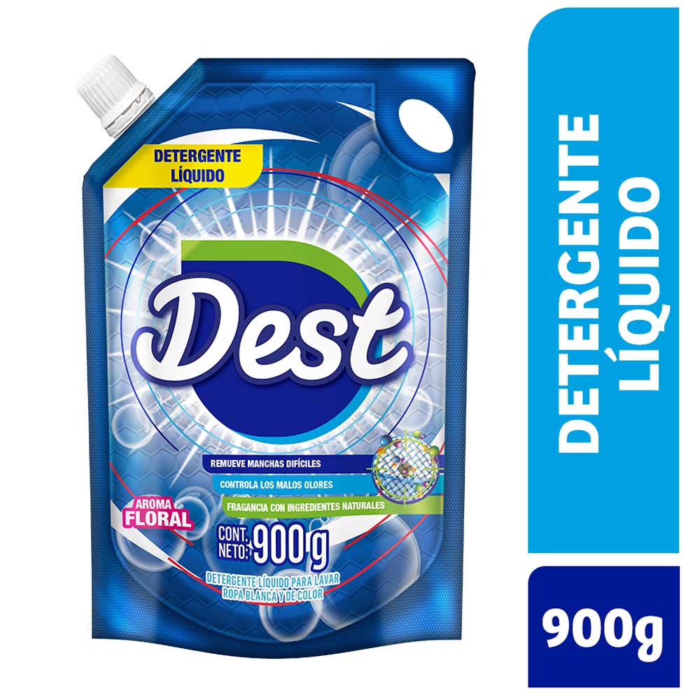Detergente Líquido DEST Aroma Floral Doypack 900g