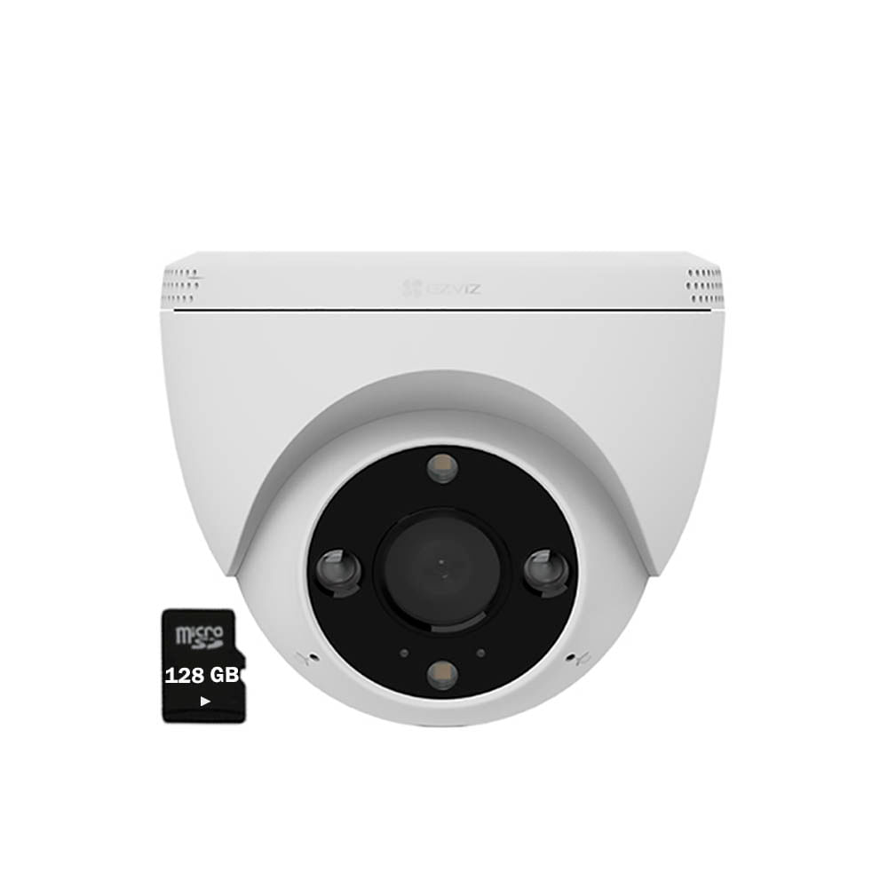 Cámara Seguridad H4 2K Ezviz Domo Vision Noche Color Exterior SD 128GB