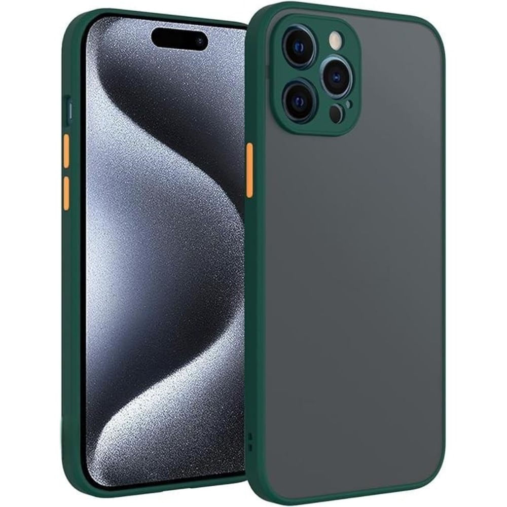 Funda para Samsung A52s Ahumado Mate Verde bosque Antishock Resistente ante CAÍDAS Y GOLPES