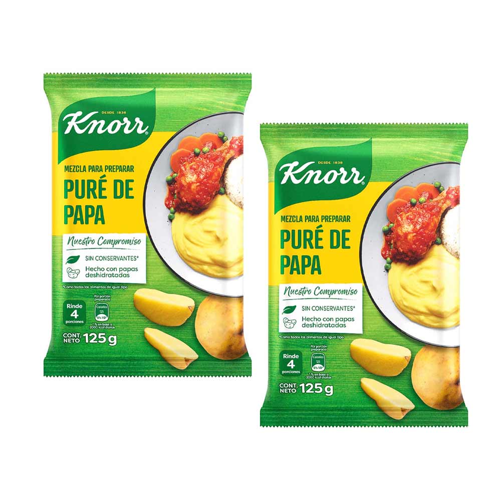 Pack Puré de Papa KNORR Bolsa 125g x 2un