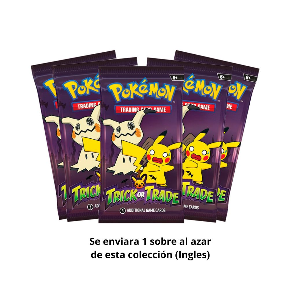 Pokemon TCG Trick or Trade 1 Booster Pack  3 Cards Ingles