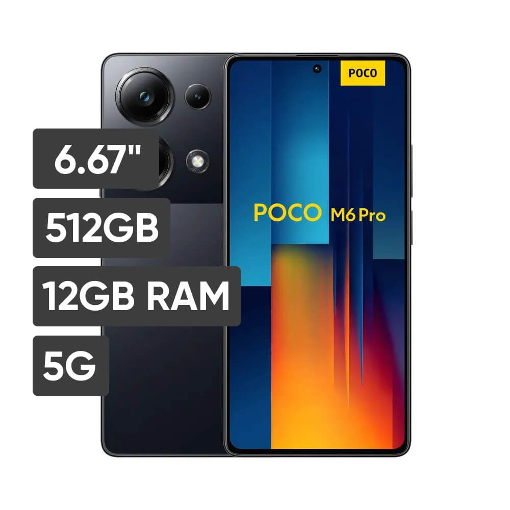 Celular Xiaomi Poco M6 Pro 512GB 12GB Ram Color Negro