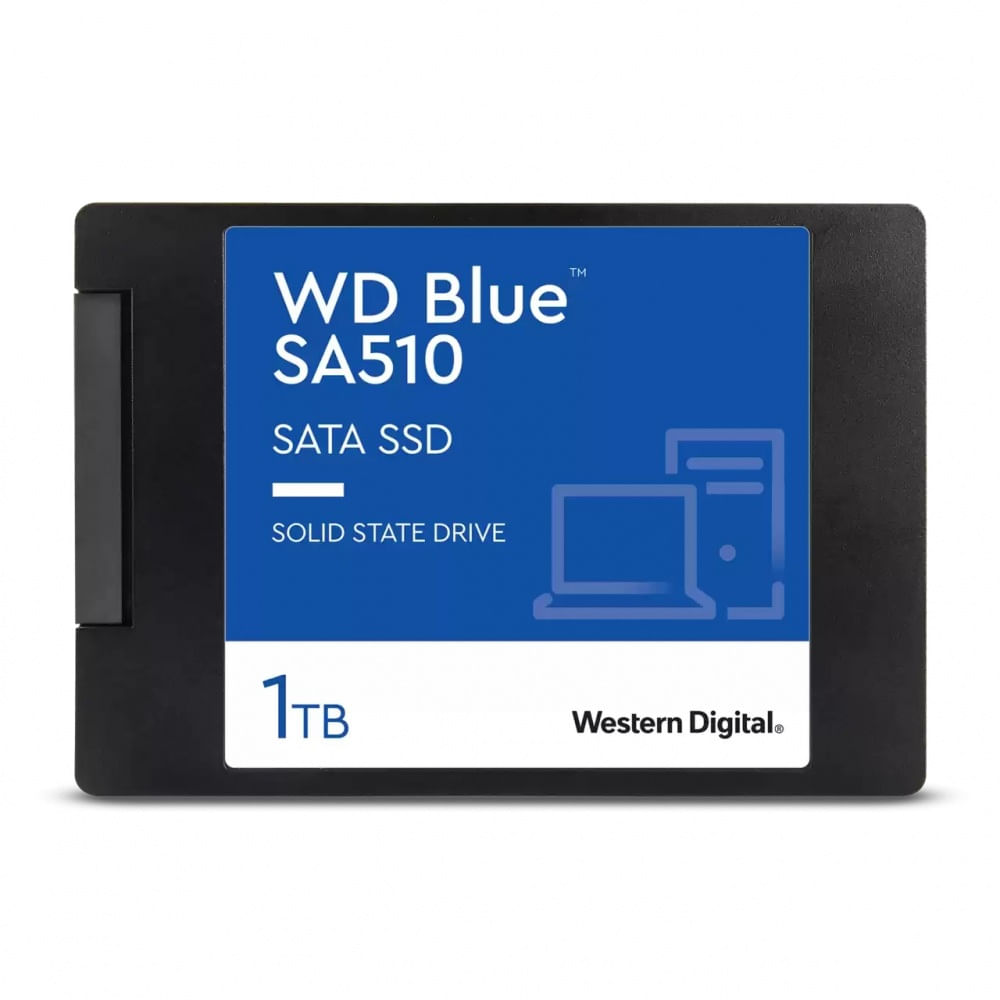 Disco Sólido SSD Western Digital SA510 1 TB Blue 2.5 Pulg SATA 6GBs WDS100T3B0A