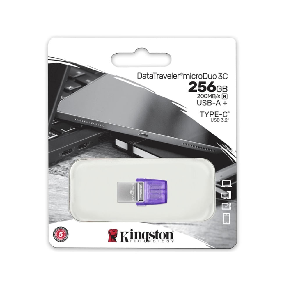 Memoria Flash USB Kingston DataTraveler MicroDuo 3C 256GB USB 3.2 Gen1