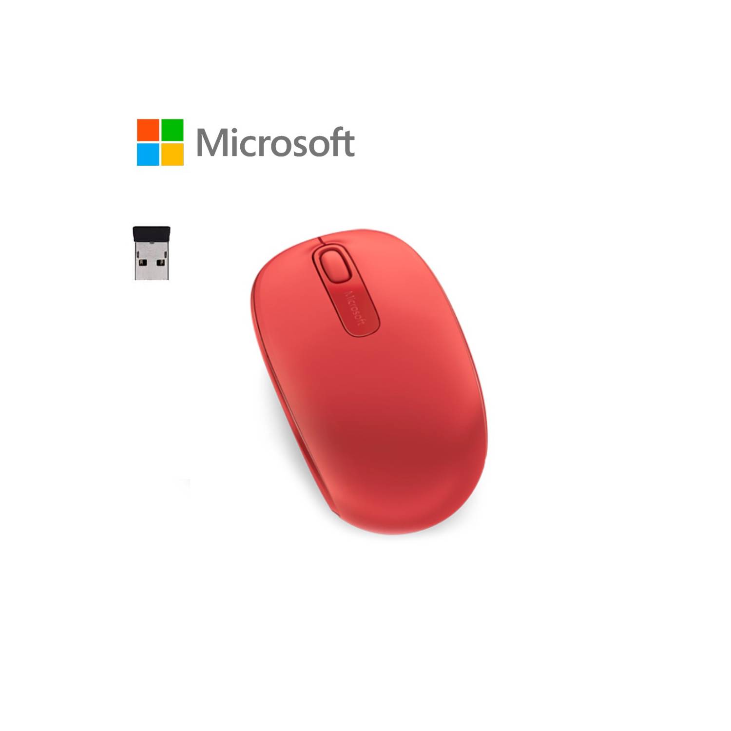 Mouse Inalambrico Microsoft Wireless Mobile 1850 Rojo