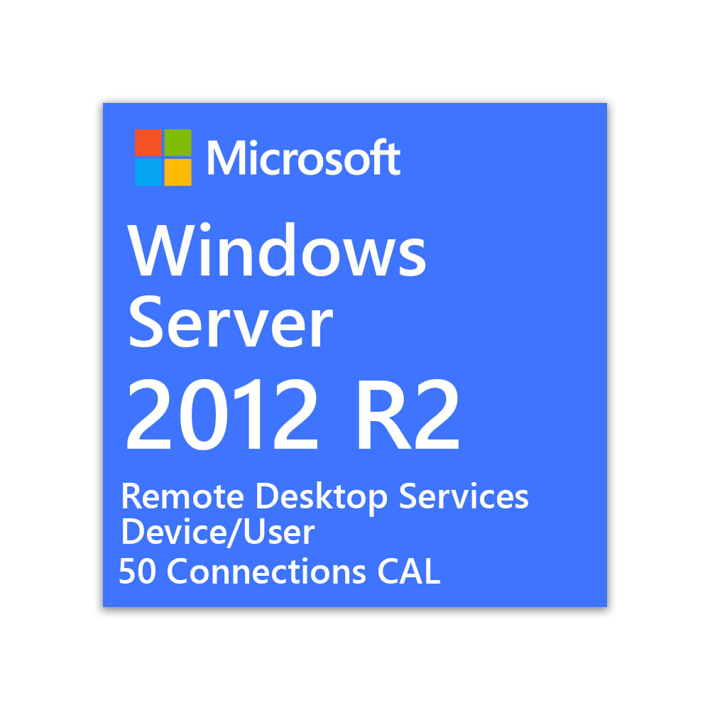 Windows Server 2012 R2 – 50 RDS Users/Devices CAL