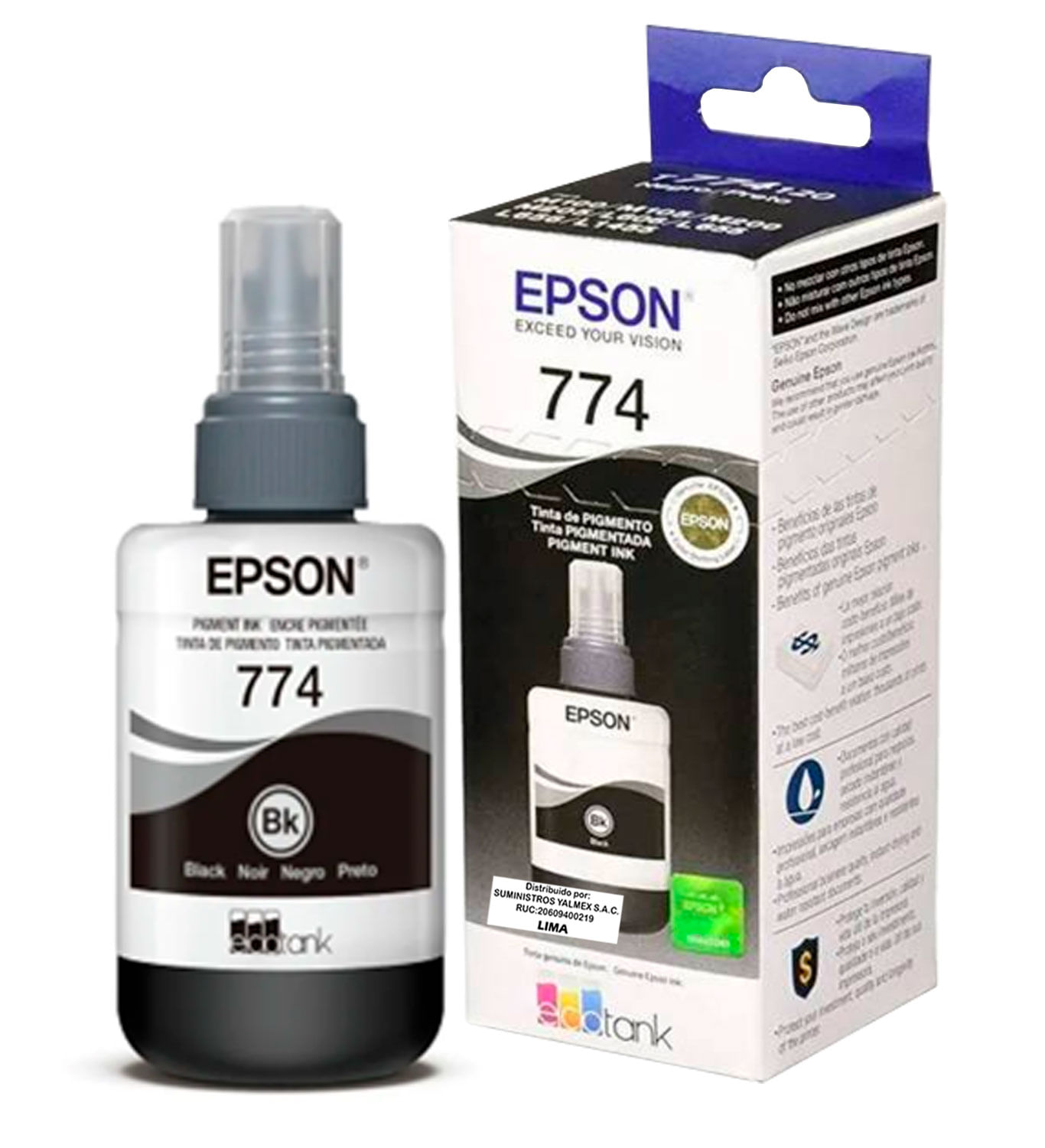 Tinta Epson T774 Negro para M105 / M205 Original