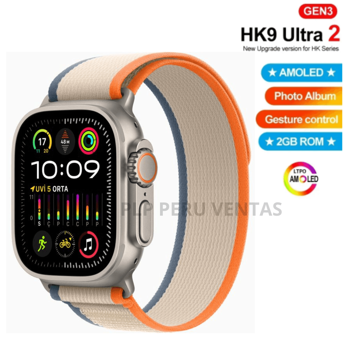 Smartwatch Hk9 Ultra 2 con Chat GPT 2GB Amoled Premiun
